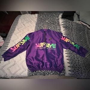 Surfstyle Iridescent Interplanetary Windbreaker Size L.